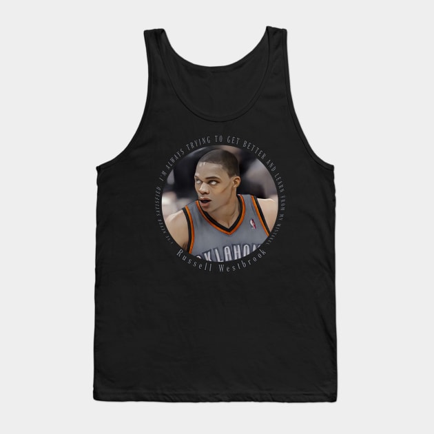 Russell Westbrook Tank Top by Cool Art Clothing